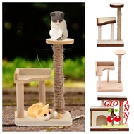 GIOVANNI Mini Pet Cat Tree Tower Toys, Miniature Pretend Play Cat Climbing Rack Model, Decor Kitty 1:12 DIY Cat Climber Model Doll House Accessories