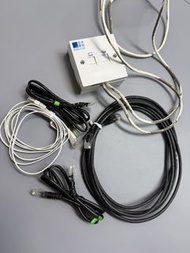 HKBN 香港寬頻連接盒及一堆上網線 包括兩條Tvb myTV SUPER connect internet cables & Hong Kong Boardband network white ca