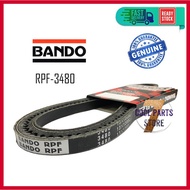 RPF3480 RPF3430 BANDO Raw Edge Fan Belt RPF 3480 Bando Automotive & Aircon Belt - 100% Original