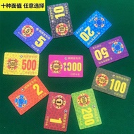 Chips 40 Pieces Set Machine Coins Chess Room Card Card Coins Double-Sided Casino Cards Independent S