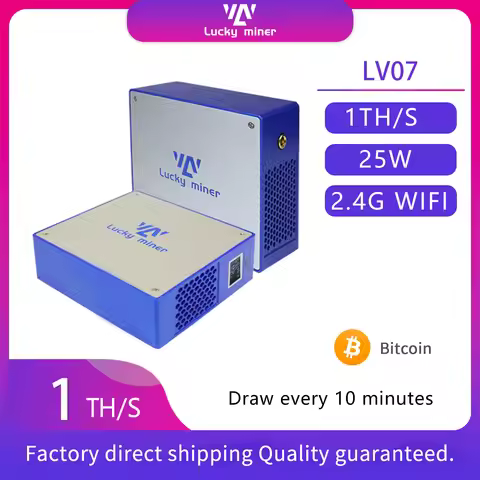 Lucky Miner LV07 Solo miner 1TH/s Blockchain cryptocurrency mining machine Bitcoin Lottery Miner
