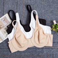 Womens Solid Minimizer Bra Full Coverage Non Padded Underwire Female Unlined Lingerie 36 38 40 42 44