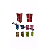 [Ready Stock] DIY 5 Compartment Rack Book Shelf /Color Box