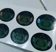 Stiker Unik Hologram Laminasi Glossy Logo POLRI / SIM