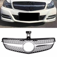 กันชนหน้ากระจังหน้าตาข่ายจัดแต่งทรงผมเหมาะสำหรับMercedes Benz W204 C-Class 2008-14 UK