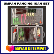 Umpan Pancing Ikan Set Fishing Bait Kit 45PCS / Satu Set Umpan Pancing Casting Kodok Minow Tiruan Bu