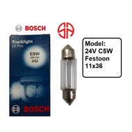 24V C5W 5W Bosch SV8,5-8 1987302507 Light Bulb Trucklight Festoon Bulb Dashboard License Number Plat