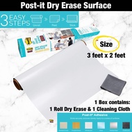 3M Dry Erase Surface Flexible Whiteboard( 3 feet x 2 feet) (Original)