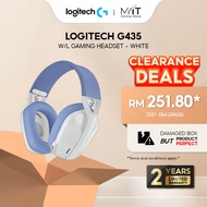 【Damaged Box】Logitech G435 Lightspeed Bluetooth Lightweight Gaming Headset - Black/ Blue/ White