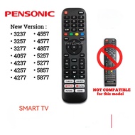 Pensonic-S Smart TV Replacement Remote Control For Pensonic & Astron TV With Netflix/Youtube