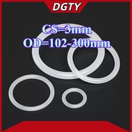 Silicone O-Rings CS3mm*OD102-300mm Waterproof Seal for Machinery & Household [DTY2]