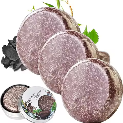 Polygonum Soap Hair Darkening Shampoo Bar Women Men Hair Solid Ginger Shampoo Whitening Soap Various