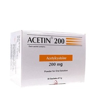 Acetin 200 (Acetylcysteine 200mg) 5g 50s/box