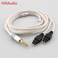 16 Core 99% Silver Plated 2.5mm 3.5mm XLR Balanced Earphone Cable For Sennheiser HD580 HD600 HD650 H