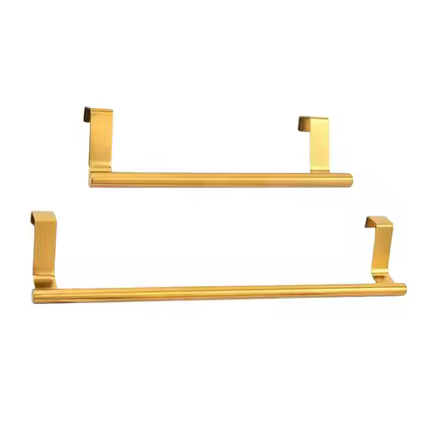 Over Cabinet Towel Bar Hang On Holder Stainless Steel Bathroom Kitchen Cabinet Inside or Outside of 