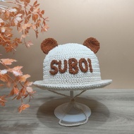 Nón sợi dệt handmade cho bé yêu (gắn tên theo yêu cầu vui lòng ib shop)