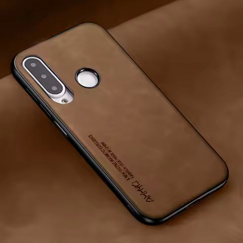 Simple pattern Leather Case For Huawei P30 Lite Nova 4 enjoy Max PU Silicone Case For Huawei Honor 8