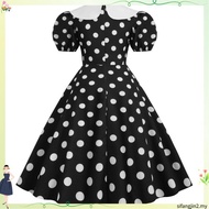 CODS Women Doll Collar Dress Doll Collar Dress Vintage 50s 60s Princess Dress Women Party Dress Retr