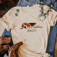 Beagle tshirt women graphic anime funny t-shirts female streetwear clothes