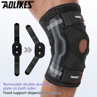 AOLIKES 1PCS Aluminum Reinforced Knee Braces Sports Injury Protection for Basketball Running Knee Pa
