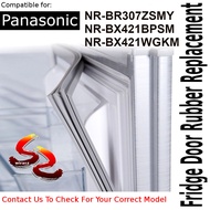 Peti sejuk Panasonic peti sejuk pintu Seal Gasket getah penggantian bahagian NR-BR307ZSMY NR-BX421BP