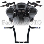 Motorcycle 1-1/2 inch 38mm horn handlebars to 1-1/4 inch bar For Harley Road King Fat Boy Breakout R