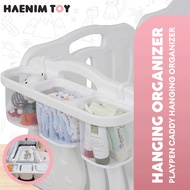 Crib and playpen caddy hanging organizer
