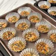 RORA - (50 Pcs) 6.5 cm Reusable Aluminium Egg Tart Mould/Shell Tart Mould/Cheese Tart Mould /Acuan T