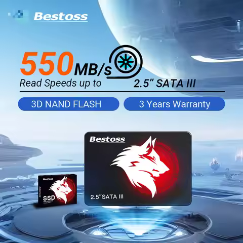 Bestoss Ssd Internal 2.5 SATAIII 1TB 512GB 128GB SSD 2TB 4TB HDD Hard Disk 256GB SSD Drive For Lapto