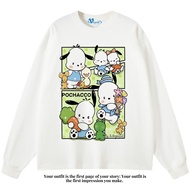VEGA88 *pochacco* Oversized longsleeve t-shirt | Oversized t-shirt | White t-shirt | Vintage tee
