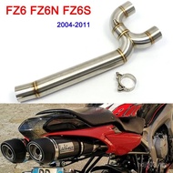 Sambungan Paip Tengah Ekzos Motosikal FZ6N Aksesori Motosikal Untuk Yamaha FZ6 FZ6N FZ6S 2004-2011 m