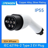 IPENGEN Type 2 Female 32A 3Phase 22KW EVSE EV Charger Car Plug IEC 62196 Convertor for Electric Vehi