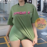 [GS BUBBLE] Women's loose, comfortable gymshark shirt made of 100% sweat-absorbent cotton