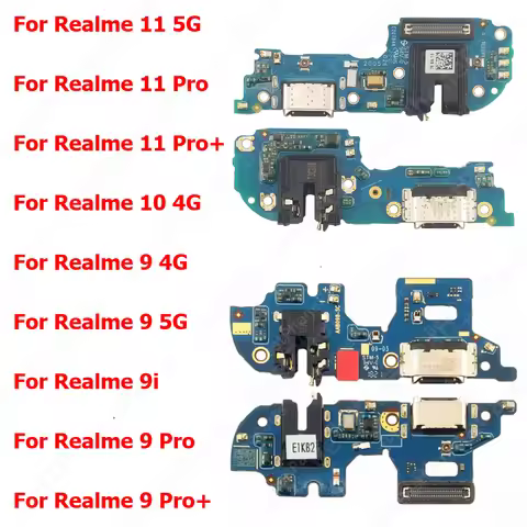 Charging Port For Realme 11 5G 10 4G 9i 9 Pro Plus Pro+ Charge Board Usb Connector PCB Dock Plate So