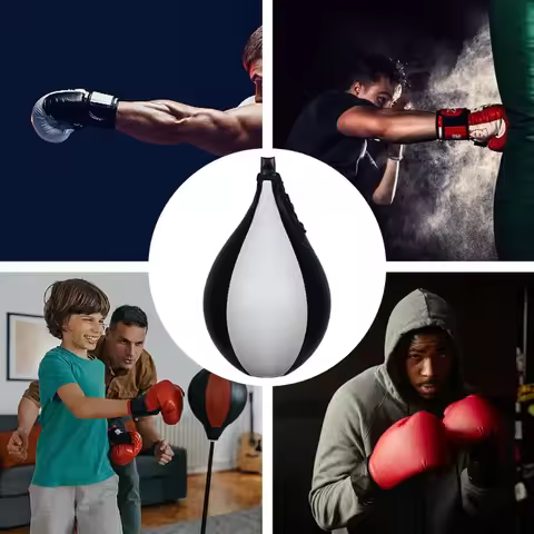 Boxing Speed Ball Hanging Boxing Ball PU Leather Hanging Punching Bag Boxing Reflex Ball Boxing Equi