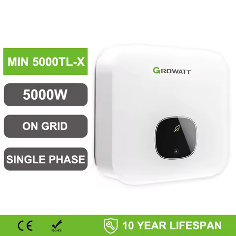 Growatt 5KW 6KW On Grid Inverter MIN 3000~6000 TL-X Dual Mppt Single-Phase Solar Photovoltaic Invert