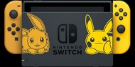 $1,500 95%新 Nintendo Switch限定版套裝，有齊特別版遊戲主機、《Pokemon: Let's Go, Pikachu!》及 精靈球 Plus (連圖中所有配件 + 卡)