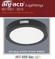 ANFACO - Đèn ốp trần LED nổi 12W / 18W / 22W ( Vỏ đen ) - AFC 555 ĐEN / AFC555 ĐEN