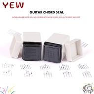 YYE Chord Seal, Portable Guitar/Yukri Chords Stamp, Reusable Convenient Grid Chords Print Signet