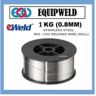 EWeld 1KG X 0.8MM 308L STAINLESS STEEL MIG WIRE FOR WELDING ER308LSI (ROLL)