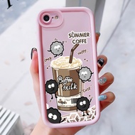Case For iPhone 6 Plus 6s 7 8 SE 2020 X Xr Xs Max Summer Coffee Phone Three-Color Silicone Shockproo
