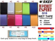 [球拍專家]RKEP G10 0.6mm 舒適軟薄型 羽球拍網球拍壁球拍用外層握把布 2025年3月最新貨
