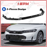 Honda Civic FE (2025) Facelift FL RS Thai V2 Front Lip Front Bumper Skirt PU Diffuser Skirting Lips