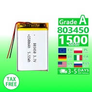 803450 831550 3.7v 1500mAh 600mAh Rechargeable Lithium Polymer Video game controller 102530 603040 1