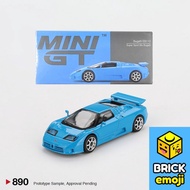 Mini GT 890 Bugatti EB110 Super Sport Blu Bugatti 1/64 Đồ chơi mô hình xe hơi