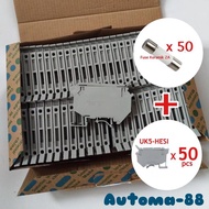 HS2216 Modular Terminal Block UK5-HESI Bonus Ceramic Fuse 2A 1 Box contains 50 NEW....