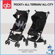 GB Stroller Pockit+All Terrain (Velvet Black) / +All City (Velvet Black) from [6 Months up to 22 Kg] | HUSHABUY