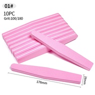 10 Sets of Nail Sponge Rubbing Strip Nail Shop Foam Strip Soft Fine Sponge Polishing Strip Diamond