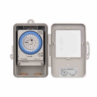 Mechanical 24 Hours Timer Switch IP53 Rating Programmable Electrical Box AC 100-240V 15 Minutes Inte