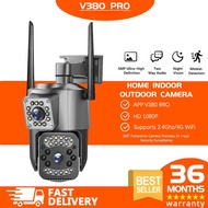 【Ship Within 24 Hours】V380 PRO 8MP 4K 4G SIM Card Dual Lens CCTV Wireless Outdoor High-definition Mo